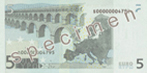 billet de 5 euros verso