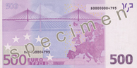 billet de 500 euros verso