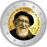 2 euros commemorative 2012 france abbe pierre