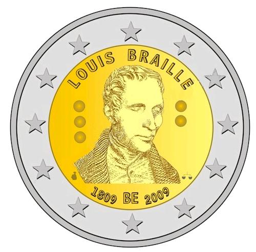 2 euros commemorative belgique 2009