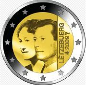 2 euros commemorative 2009 luxembourg