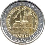 2 euros commemorative 2005 vatican