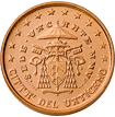 piece de 1 cent 1 centime d'euro  vatican sede vacante