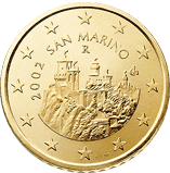 piece de 50 cent 50 centimes d'euro san marino
