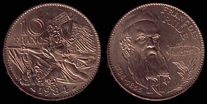 10 franc 1984 françois rude