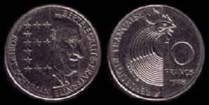 10 francs 1986 Schuman