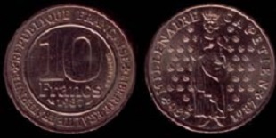 10 francs 1987 millénaire capétien