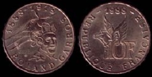 10 francs 1988 Roland Garros