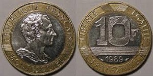10 francs 1989 Montesquieu