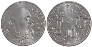 100 francs 1985 émile zola