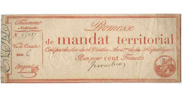 mandat territorial de 100 francs