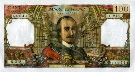 billet de 100 francs 1967 Corneille
