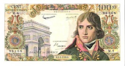 billet de 100 NF nouveaux francs 1959 bonaparte