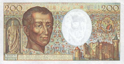 billet de 200 francs montesquieu