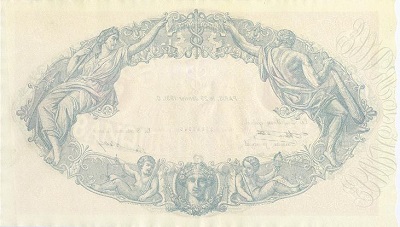 billet de 500 francs bleu et rose