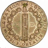 12 deniers 1791 au faisceau louis XVI type français