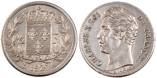 1/2 franc 1829 Charles X