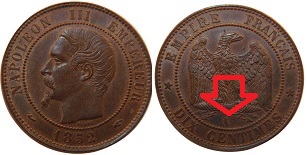 10 centimes 1852 A Napoléon III tête nue