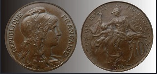 10 centimes 1906 Dupuis