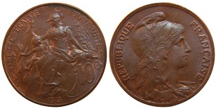 10 centimes 1913 Dupuis