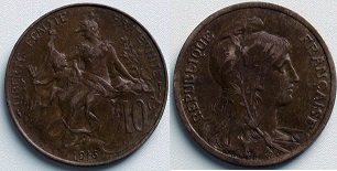 10 centimes 1916 Dupuis