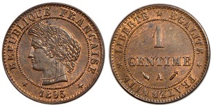 1 centime 1895 cérès