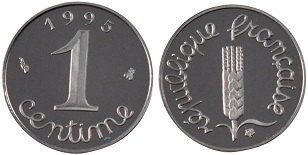 1 centime 1995 épi