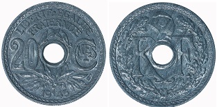 20 centimes 1945 lindauer
