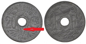 20 centimes 1946 B lindauer zinc