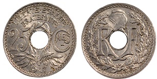 25 centimes 1917 