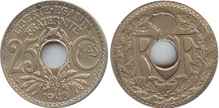 25 centimes 1918 lindauer