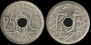 25 centimes 1933 lindauer