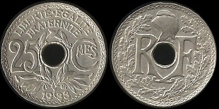 25 centimes 1933 lindauer