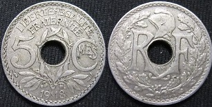 5 centimes 1918 lindauer