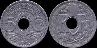5 centimes 1920 lindauer