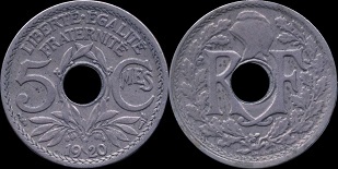 5 centimes 1920 lindauer