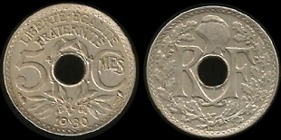 5 centimes 1930 lindauer