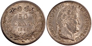50 centimes 1846 louis-philippe