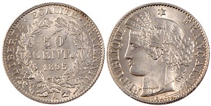 50 centimes 1895 cérès