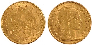 10 francs or 1906 marianne