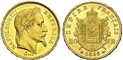 20 francs or 1866 napoleon III
