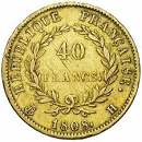 40 francs or 1808 napoléon empereur