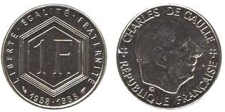 1 franc charles de gaulle 1988