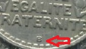 10 francs 1948 turin B avec la lettre d'atelier B proche du lmistel