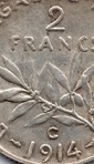 2 francs semeuse argent 19144 C