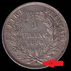 1 franc 1858 A argent napoleon iii tête nue