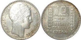 10 francs 1929 argent turin
