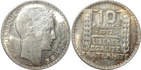 10 francs 1932 argent turin
