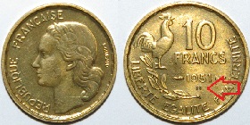 10 francs 1951 b guiraud