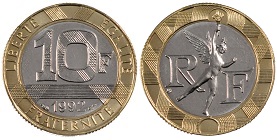 10 francs 1992 génie de la bastille